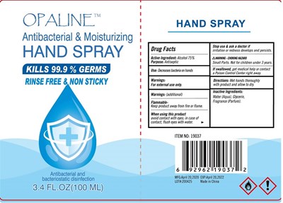 Image Description (Opaline Hand Spray 2 Sizes Of 100ml 400 mL 75)